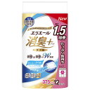 【お取寄せ品】 エリエール 消臭+ トイレットティシュー たっぷり長持ち ダブル 芯あり 37.5m フレッシュクリアの香り 72ロール(12ロール×6パック)...