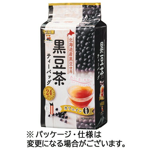 宇治園　北海道産黒豆茶ティーバッグ　1セット（72バッグ：24バッグ×3袋）