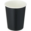 TANOSEE 紙コップ ブラック 205mL(7オンス) 1セット(2000個:80個×25パック) 【送料無料】