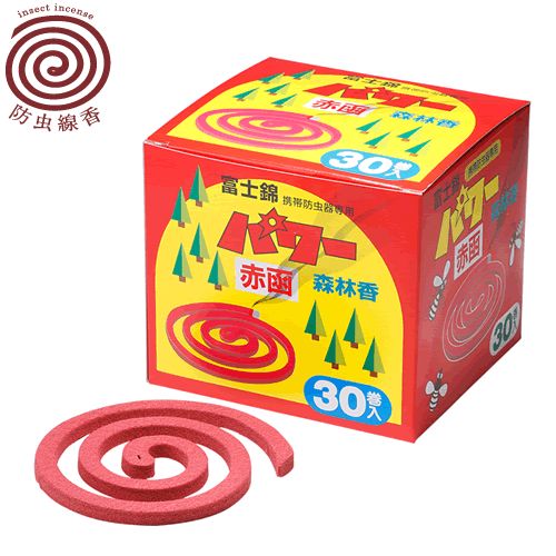 Rakuten - 防虫線香 パワー森林香(赤色)30巻入り cp 765011 01107 国内正規品