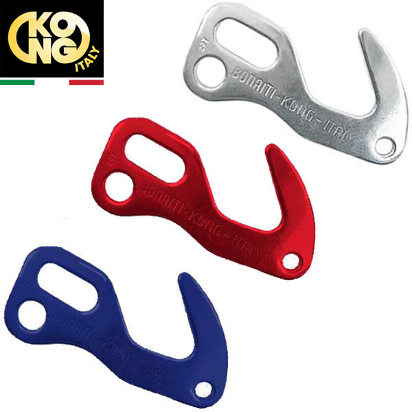 補助ロープを自在の応用でロックし長さ調節ができる。 【重量】15g 【長さ】80mm 【適合ロープ径】7mm ※カラーは入荷毎にかわってくる為、画像のカラーでお届けされるとは限りませんので予めご了承下さい。 【コング　KONG】【クライミン...