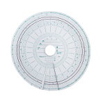 タコグラフチャート紙 回転記録なし 3日間 120km/h 10組入 再生紙 赤ライン入 赤箱相当品 丸型