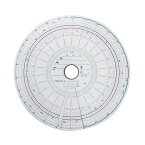 タコグラフチャート紙 回転記録なし 7日間 140km/h 10組入 再生紙 赤ライン入 赤箱相当品 丸型