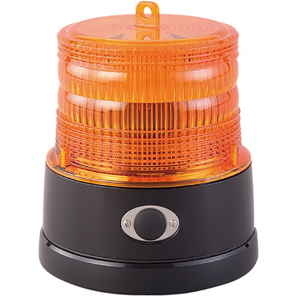 LED回転灯 回転/点滅 マグネット式 電池式 凖防水 オレンジ 作業灯 警告灯 パトライト フラッシュ ストロボ IP66