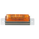 【Pa-manオリジナル】 車高灯 12LED DC24V 防水 オレンジレンズ 省エネ トラック 外装 ヘッドランプ 汎用
