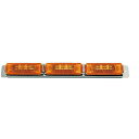 【Pa-manオリジナル】 車高灯 12LED×3連 DC24V 防水 オレンジレンズ 省エネ 長寿命 トラック 外装 ヘッドランプ 汎用