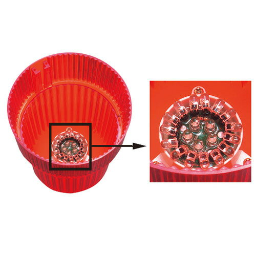 Rakuten - 【Pa-manオリジナル】 あんどん 防水 LED 赤 DC24V トラック用品 荷台 作業灯 警告灯