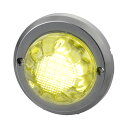 【Pa-manオリジナル】 低背ハイワットマーカー LED イエロー DC12/24V 防水 φ84.8×31.4mm トラック ランプ 電装