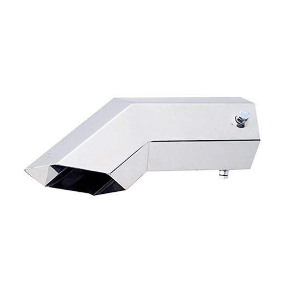 マフラーカッター 中型車用 6角曲タイプ ステンレス 使用可能パイプ外径Φ65〜85mm ボルト付 マフラー交換