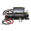 電動ウインチ ホイスト DC12V 組立式 準防水 吊下能力1100kg 最大使用けん引力3300kg ケーブルφ8mm×長さ28m(ワイヤー) 有線リモコン5...