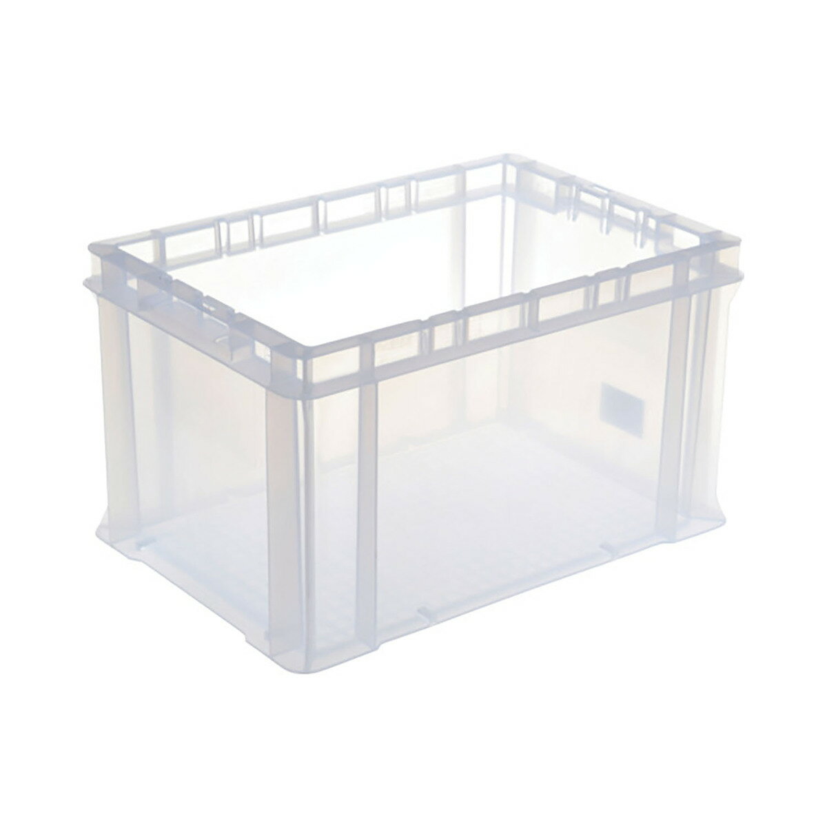 Fシリーズ コンテナ 21L 半透明 積み重ね フタなし(別売) 台車 荷物運搬 工具箱/アウトドア/配達 業務用