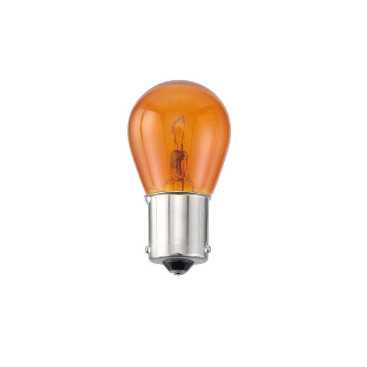 Rakuten - 【1日限定ポイント3倍！】シングル球 DC12V 21W S25 BAU15S オレンジ 異形ソケット用 10個セット 国産品 ウインカー球 交換球 電装
