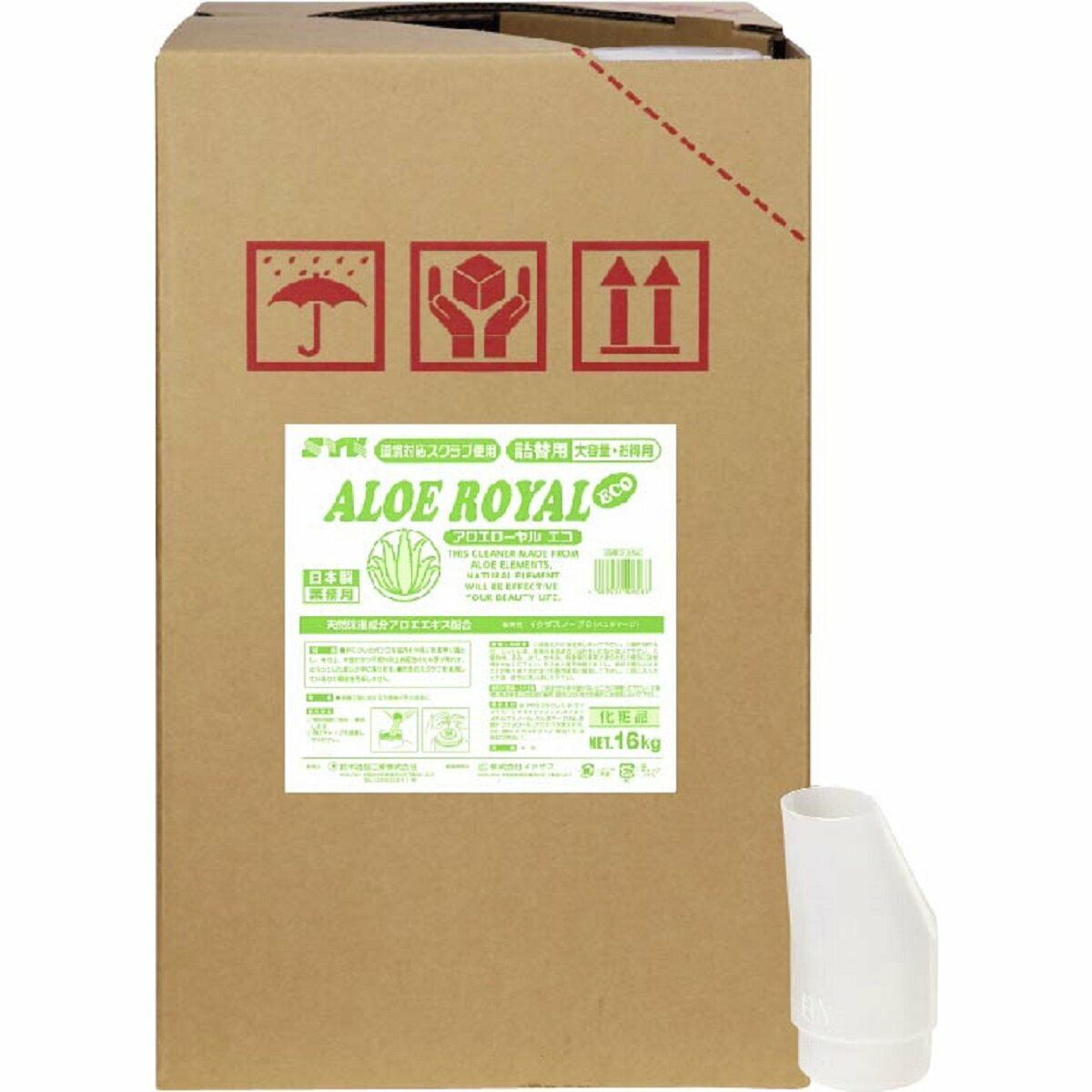 Rakuten - アロエローヤル エコ 16kg 手洗用 中性 生分解 スクラブ 業務用 ハンドソープ