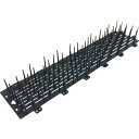 鳥よけシート 122×512×50mm ブラック 縦横かんたん連結 鳩除け トゲトゲ 手すり/物干しに 鳥獣対策