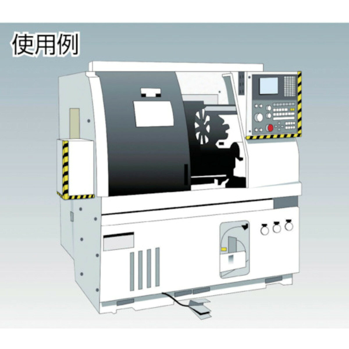 L型クッション コーナーガード 900mm 油面接着仕様(両面テープ) ゼブラ 黄/黒 工場...