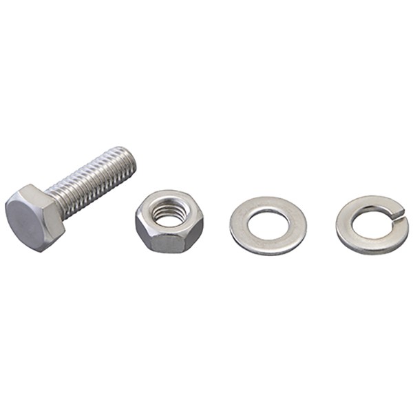 ステンレスボルトセット M6×25 4セット入 日本製 六角ボルト ナット ワッシャー 当たりゴム取付等に