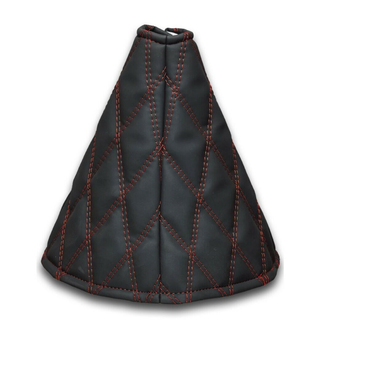 【1日限定ポイント3倍！】シフトブーツカバー ヌバック黒/赤糸 235mm シフトノブ トラック用 内装 カー..