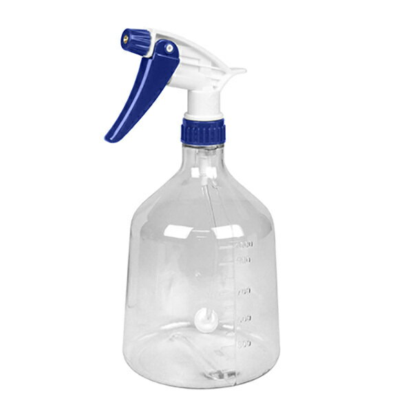スプレーガン 1L 透明 直射～霧まで調整 [おもり付チューブで、どの角度でも噴霧可] スプレーボトル 霧吹き 溶剤容器