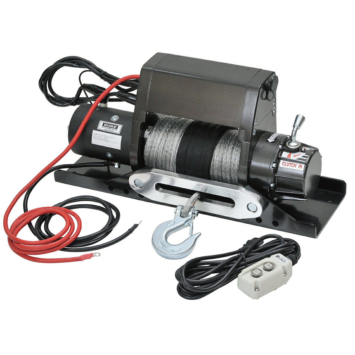 樂天商城 - 電動ウィンチ 軽量シンセティックロープ DC12V 組立式 準防水