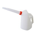 オイルジョッキ 3L ノズル266mm ポリエチレン 目盛り付き 大きい持ち手 じょうご オイル交換