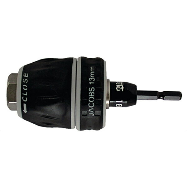 ドリルチャック キーレスタイプ φ49×115mm 正逆回転対応 チャック許容範囲1.5-13mm 電動ドライバー 木..