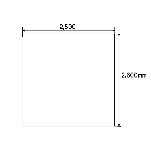 ブルーシート 巾約2.5×長さ約2.6m #3000 ハトメ付き 耐候性、防水性 荷台カバー トラック用品