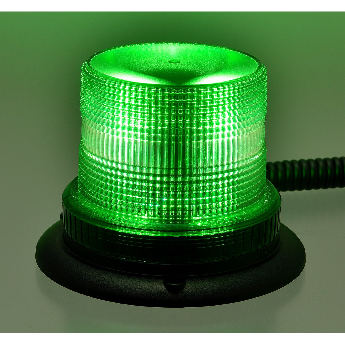 【Pa-manオリジナル】 LEDフラッシュ灯 マグネット/ビス止め兼用 DC12V/24V [グリーン・IP66準防水] 省エネモーターレス設計 12025G