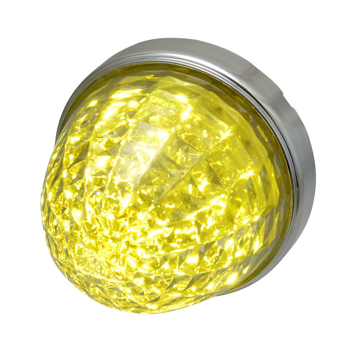 【Pa-manオリジナル】 ハイワットマーカーブレイズ LED 濃いイエロー DC12/24V ダブルレンズ 1個