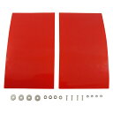 泥除けセット 赤 175x300mm 2枚入り 軽トラック用 EVA タレゴム マッドガード フリーカット