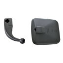 【Pa-manオリジナル】 中型車用 アンダーミラー ステーセット φ25.5mmパイプ専用 トラック用品 補助 四角 角型 死角軽減