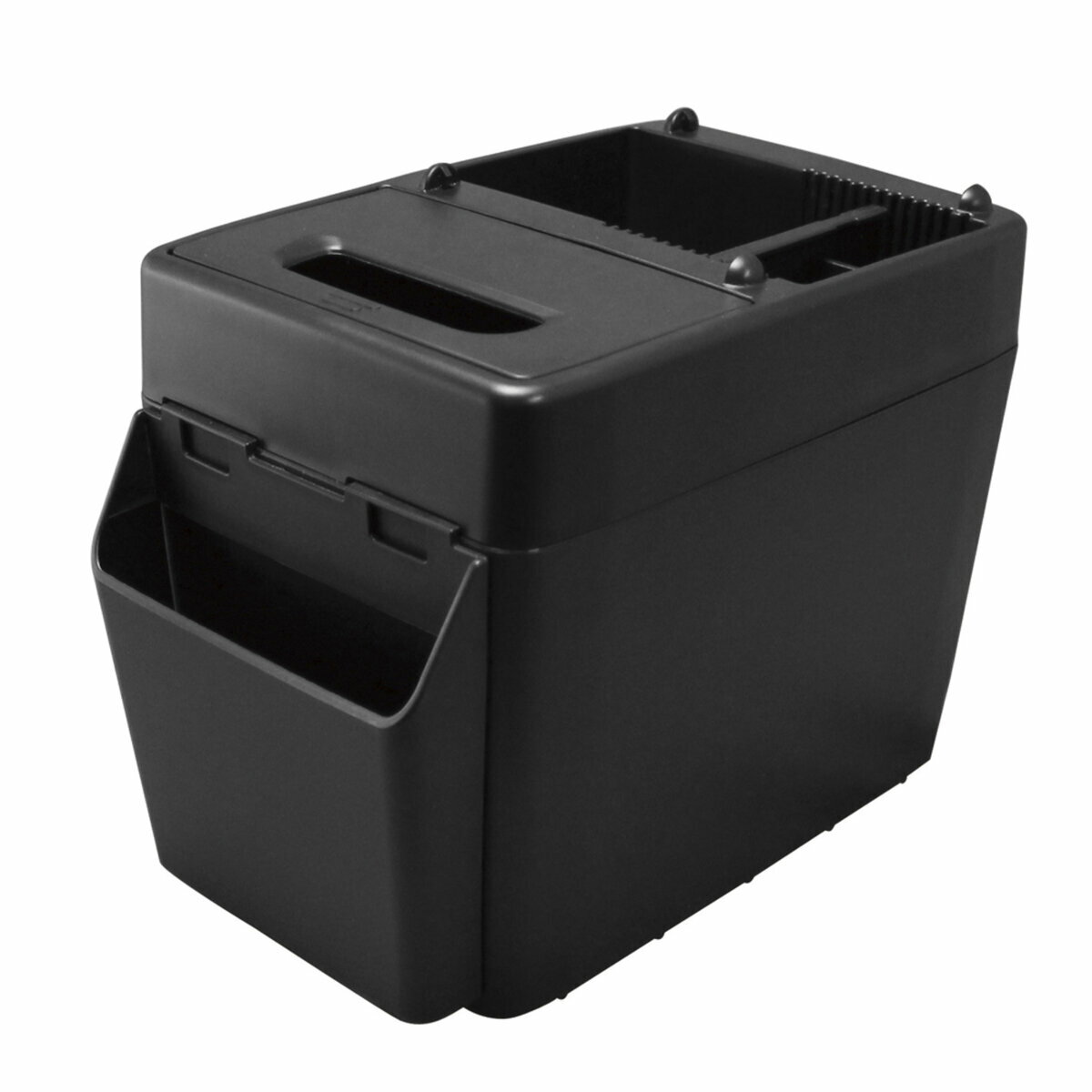 樂天商城 - ラージトラッシュ3 車用ゴミ箱 黒 ダストBOX ティッシュボックス 小物入れ トレイ 収納