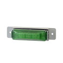 【Pa-manオリジナル】 車高灯 12LED(グリーン) 1連 DC24V 防水 緑レンズ 省エネ トラック 電装 ランプ ライト 汎用
