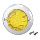 【Pa-manオリジナル】 低背ハイワットマーカー LED イエローレンズ DC12/24V 防水 φ84.8×31.4mm トラック ランプ 電装