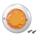 【Pa-manオリジナル】 低背ハイワットマーカー LED オレンジレンズ DC12/24V 防水 φ84.8×31.4mm トラック ランプ 電装