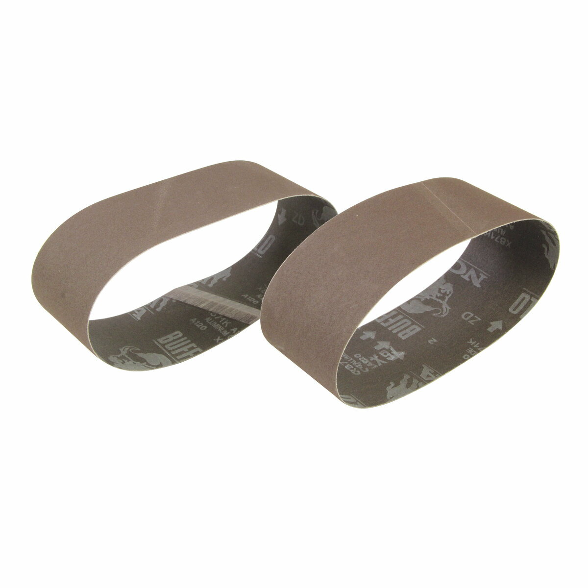 サンディングベルト #120 より細かな削り 76×533mm 2枚 エンドレスベルト 木材研磨・加工/表面仕上げ/..