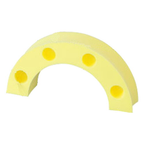 【Pa-manオリジナル】 アオリ保護クッション 半円型 1ヶ売り 大型低床車 新ISO規格車 19.5インチ ホイール用 [ホイールナットによるあおりの傷付き防止に] アオリガード 緩衝材 トラック用 外装用品