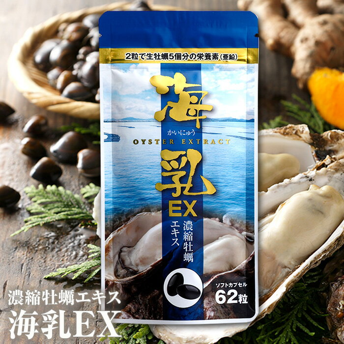 海乳EX 1袋 亜鉛 国産 牡蠣 活力 植物