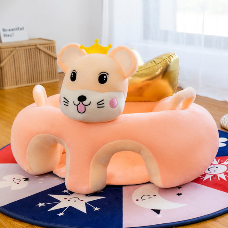 pa-select楽天市場店のベビー用品 お座り練習 クッション ベビー 幼児 ソファ ベビーチェア ベビーソファー ぬいぐるみ 保護 可愛い ふわふわ ソフト 安定 お食事 6ヶ月 8ヶ月｜アングル2