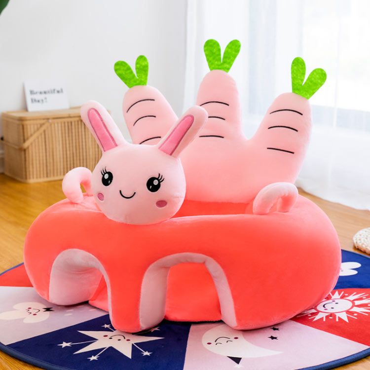pa-select楽天市場店のベビー用品 お座り練習 クッション ベビー 幼児 ソファ ベビーチェア ベビーソファー ぬいぐるみ 保護 可愛い ふわふわ ソフト 安定 お食事 6ヶ月 8ヶ月｜アングル3