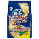ユニ・チャーム 銀のスプーン贅沢素材バラエティ肥満が気になる猫用まぐろ・かつお・ささみ・野菜味1.1kg