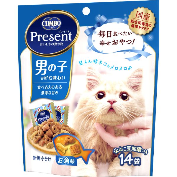 日本ペットフード コンボプレゼントキャットおやつ男の子お魚味42g(3g×14袋)のサムネイル