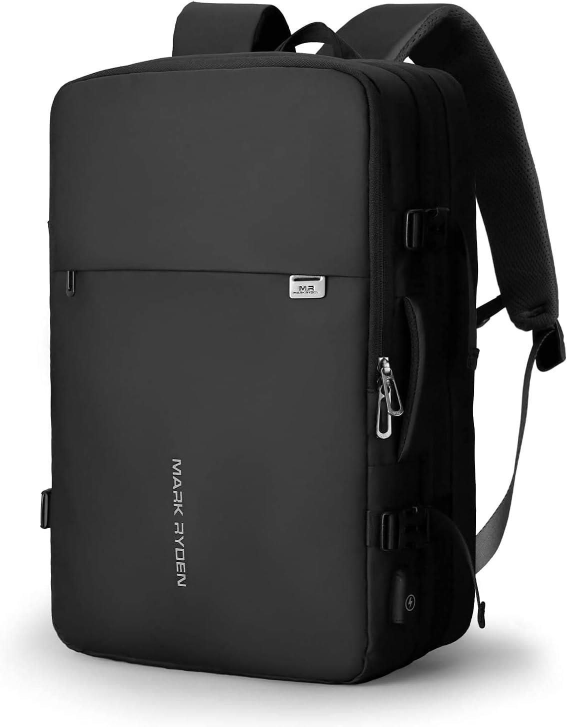 Rakuten - リュック ビジネス バックパック 拡張可能リュックメンズ 防水 3WAY仕様 大容量 17インチラップトップ用 YKKファスナー リュックサック 180°開口 USBポート付き