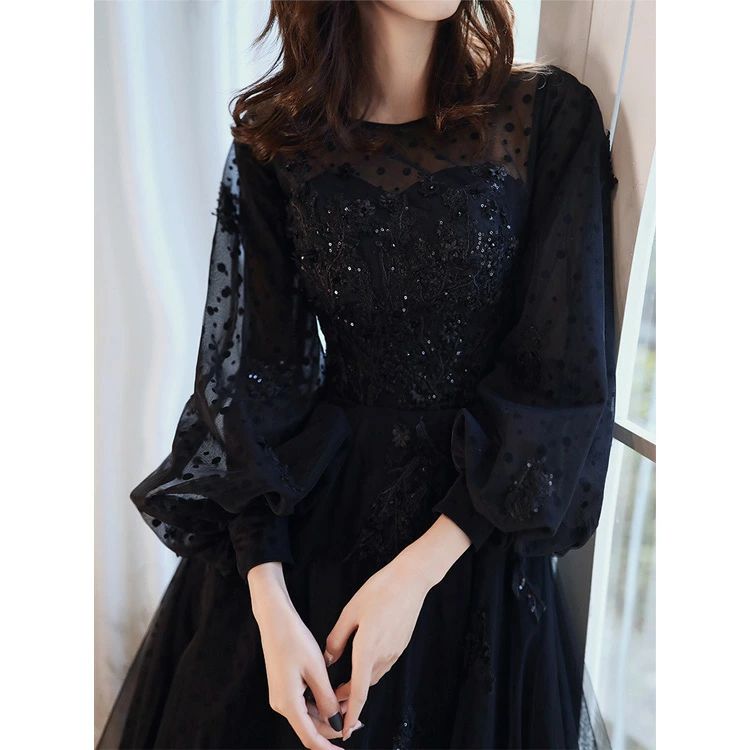 キラキラ スパンコール 花柄 ビーズ キレイめ パーティードレス Aライン 演奏会ドレス コンサート コンクール S M L XL XXL XXXL