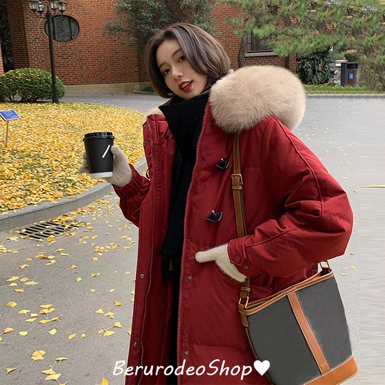 樂天商城 - 代 30代 40代 黒 ベージュ パープル ワインレッド 4色選択可 ロングアウター コート 冬服 防寒服 保温 アウター コート 送料無料