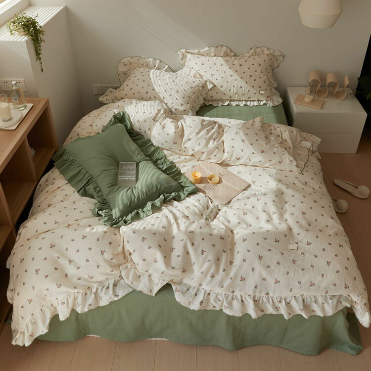 マンチック 掛け布団カバー 敷きカバー 枕カバー ピローケース 春 夏 シングル ダブル ベッド用品 全4..