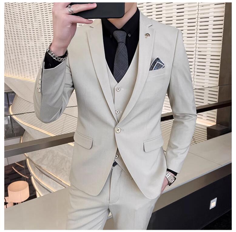 結婚式 二次会 発表会 成人式 ビジネススーツ オフィス 通勤就活面接 大人 大きいサイズ 3点セット オールシーズン 上下セット