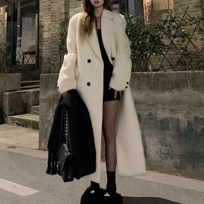 50代 40代 30代 20代 冬 秋 春 黒 ブラック ベージュ おしゃれ ゆったり 体型カバー マキシ丈 ロング丈 ロングコート シンプル