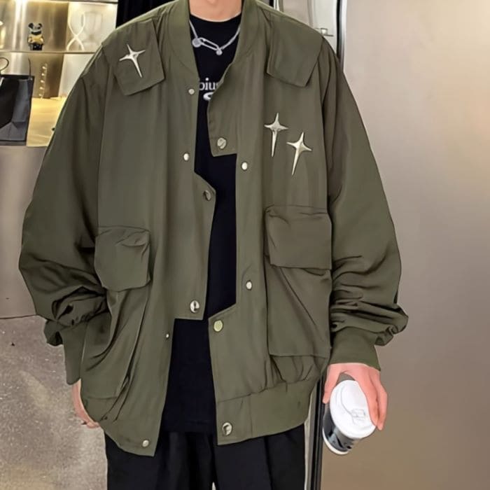 デザイン メンズ モード系 春秋 アウター 韓国 原宿 ストリート 高校生 中学生 10代 20代 ファッション オシャレ 16679