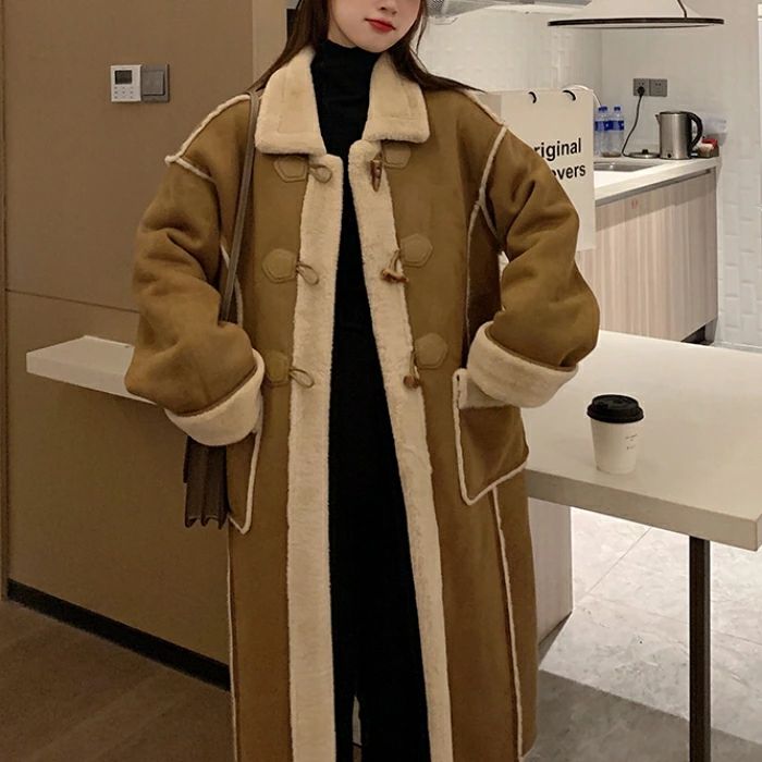 樂天商城 - 50代 40代 30代 20代 冬 秋 春 白 ホワイト ベージュ 暖かい シンプル 体型カバー ロングコート ゆったり 長袖 カジュアル いめ