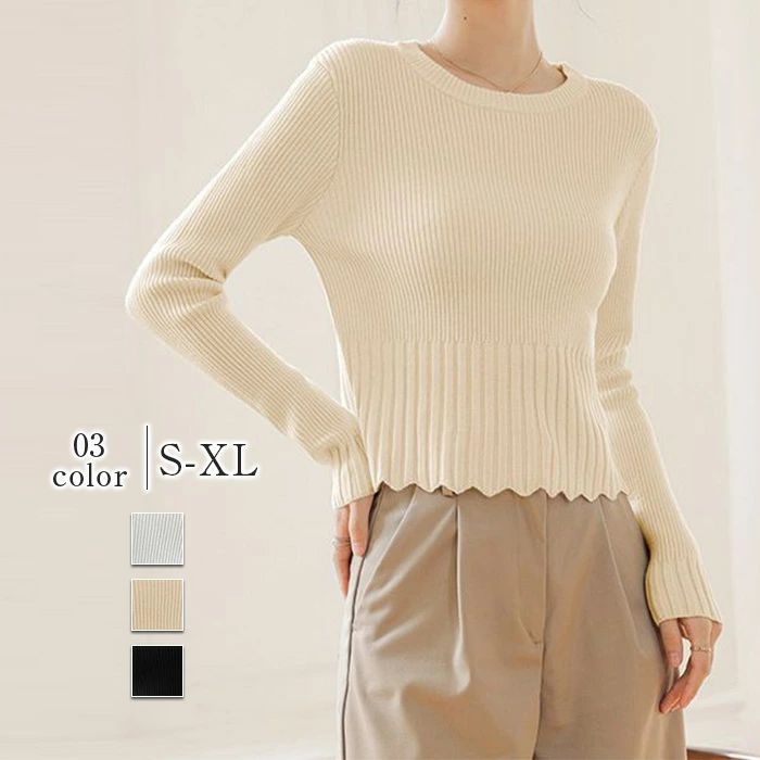 Garments - ウス オフィス トップス リラックス ファッション シンプル カジュアル 柔らかい 仕事 通勤 着痩せ 春秋物 新作 白 黒 ベージュ